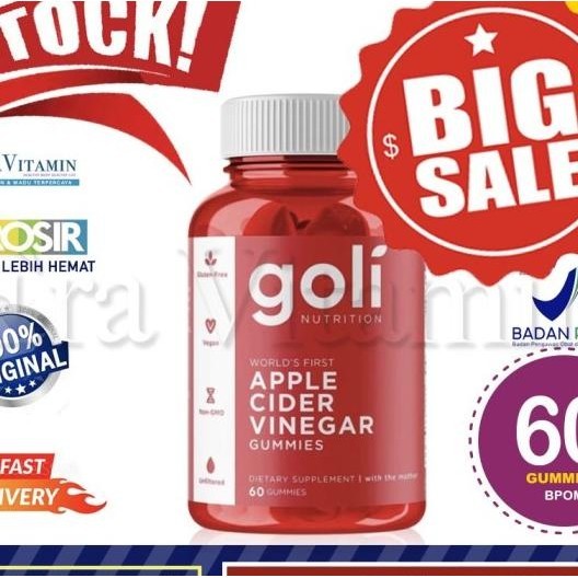 

Goli Cider Vinegar Gumes (Isi 60Pcs)