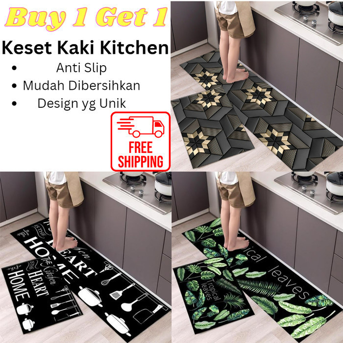 Keset Kaki Dapur Panjang 2 In 1 / Keset Lantai / Keset Kaki Kitchen