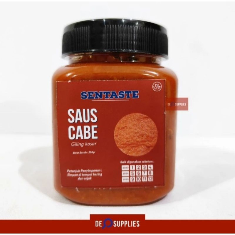

Saus Cabe Giling Kasar Sentaste 200gr - Saos Cabai Sambal Baso Mie