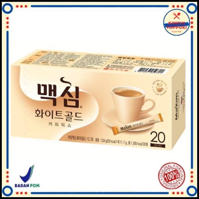 

Maxim White Gold Coffee - 20 Sachets Made In Korea