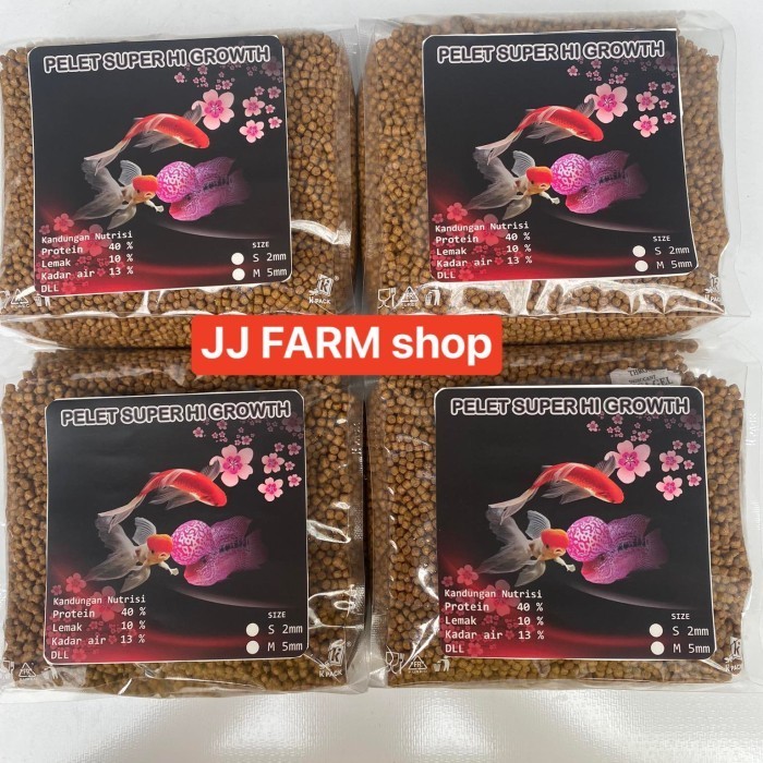 PELET SUPER HI GROWTH SETARA HIKARI GROWTH PAKAN IKAN KOI LOUHAN 1KG