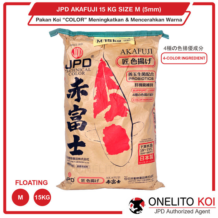 JPD AKAFUJI / PAKAN KOI / SIZE M / 15KG