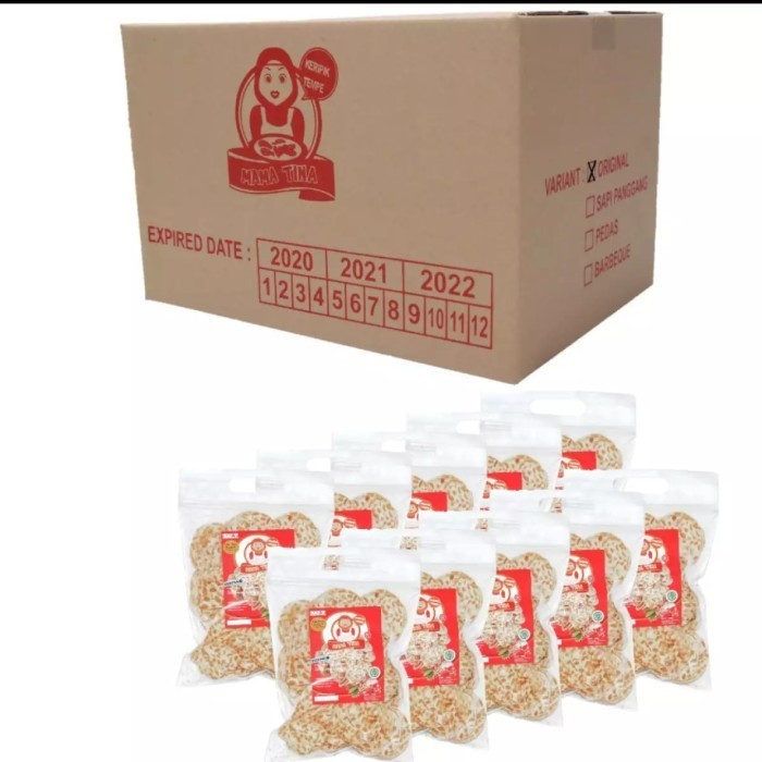 

TERJAMIN Keripik tempe mama tina ori 200gr 10 pcs