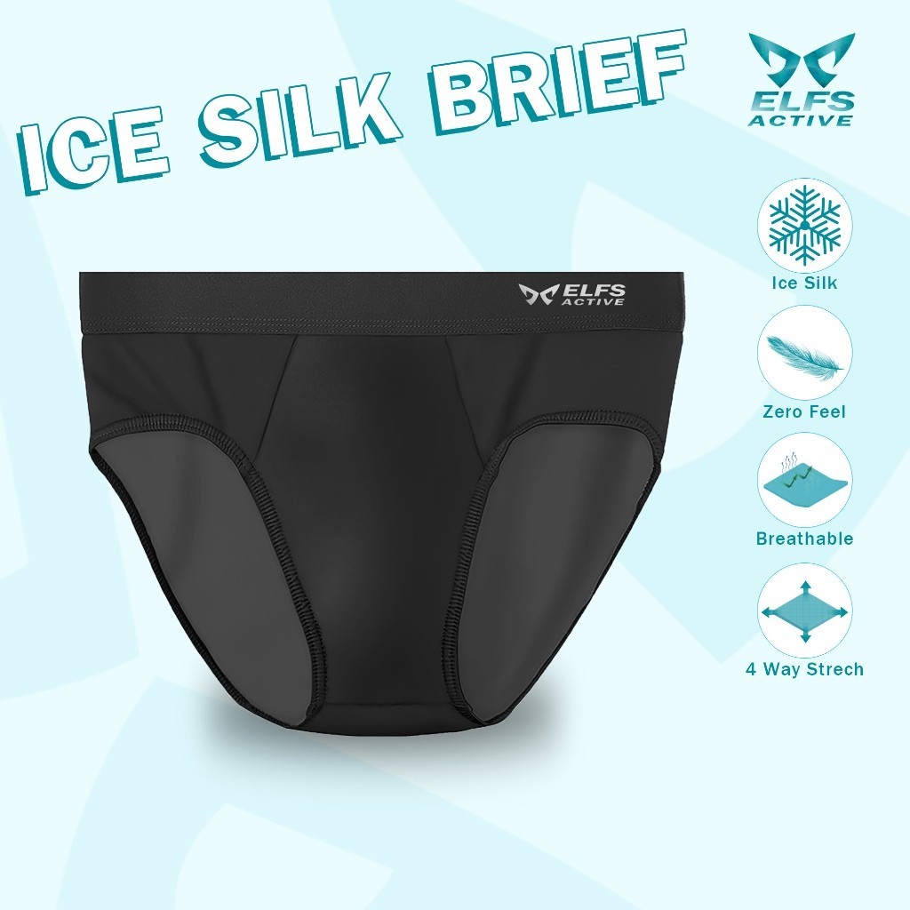 Elfs Active Men Ice Silk Briefs Celana Dalam Zero Gravity Feel