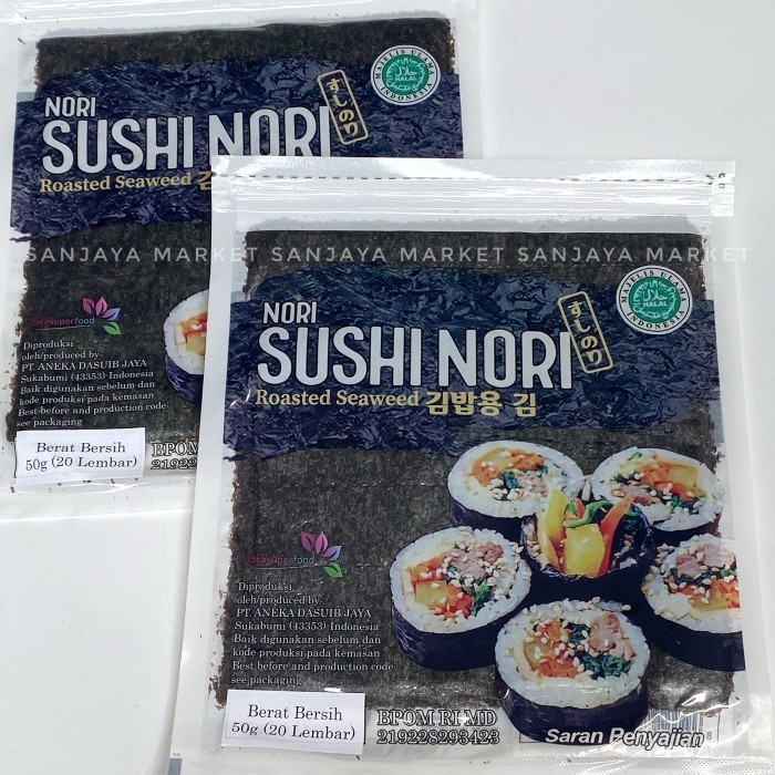 

EKSLUSIF Sushi Nori Rumput Laut Lembar Roasted Panggang Java Super Food