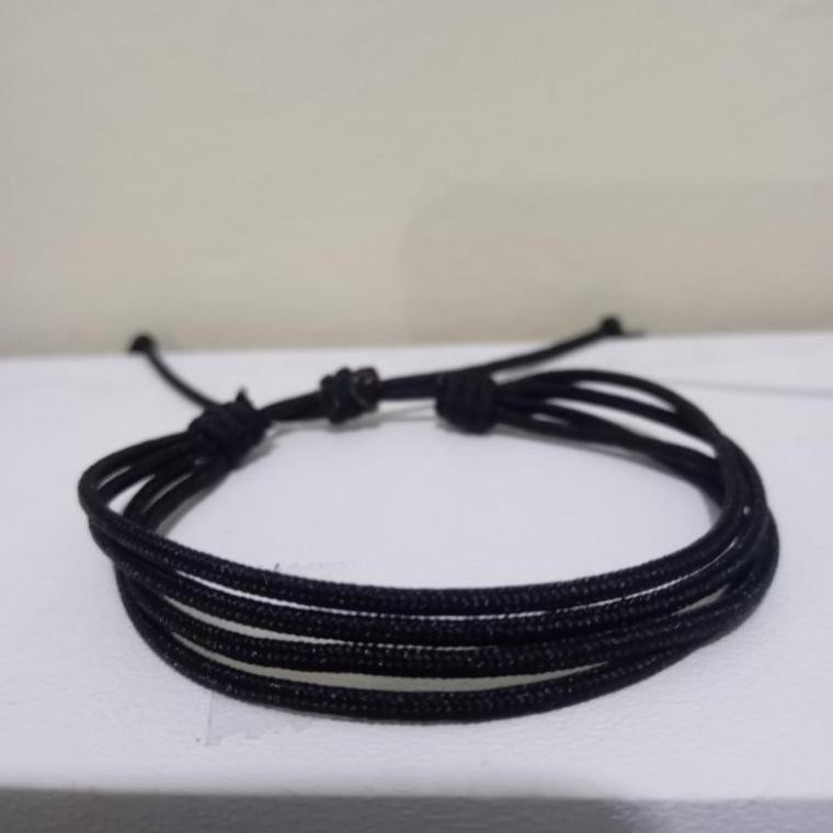 Gelang Tali Prusik Distro 4 Lapis Rangkap Simple Gelang Tangan Korea Pria Wanita Etnik