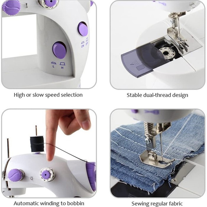 

Mesin Jahit ni SM-202A Sewing Machine Portable Alat Jahit Praktis