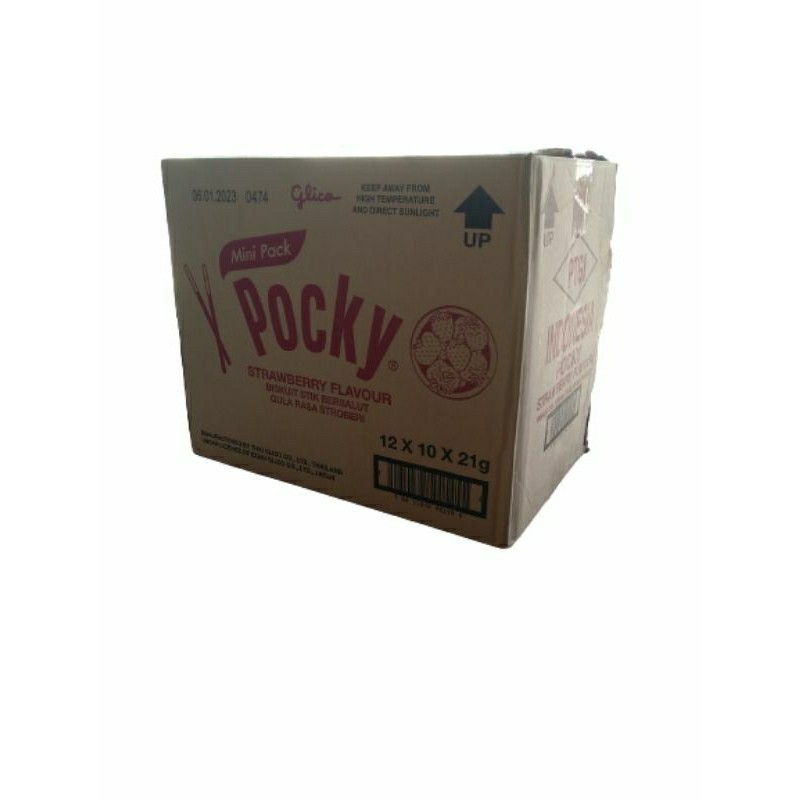 

Pocky Mini Strawberry Per Dus Isi 12Pack x10Box x 22Gr