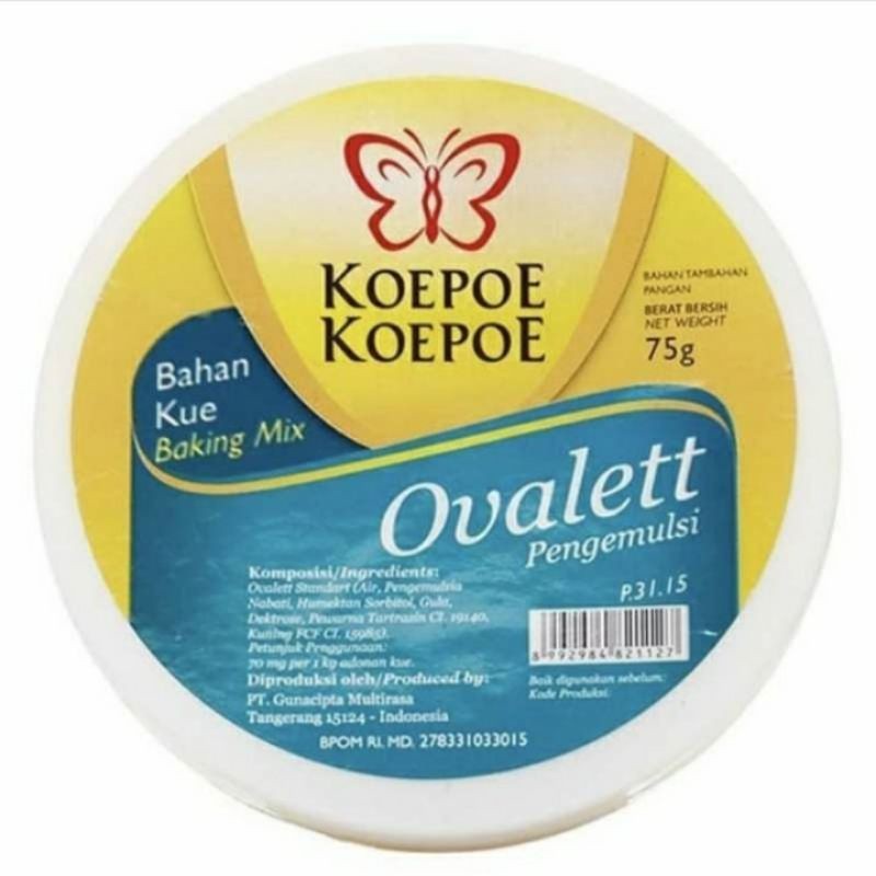 

Pengemulsi Ovalett Ovalet Koepoe-koepoe 75gr