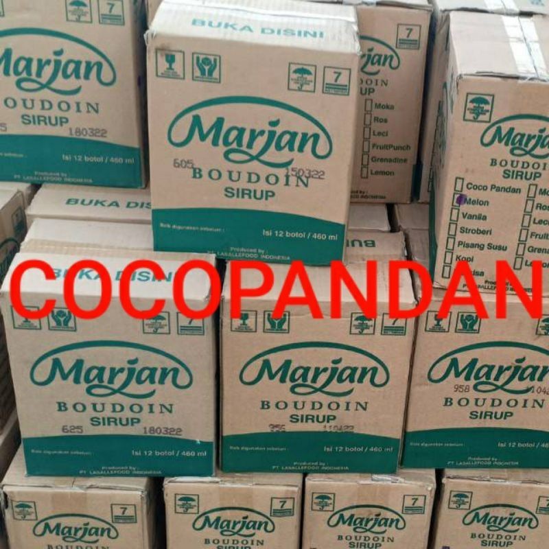 

sirup marjan cocopandan ( 12 x 460gr )