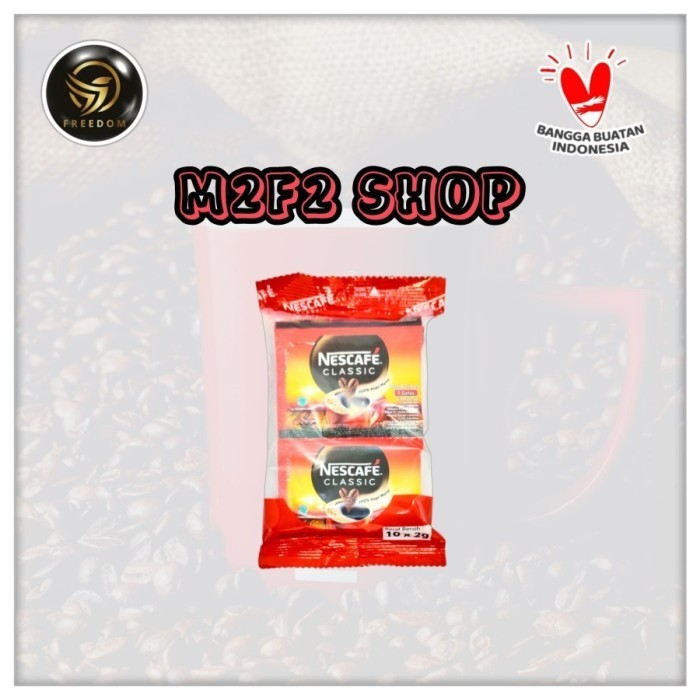 

Kopi Hitam Nescafe Classic 100% Kopi Murni Sachet - 2 Gr (Harga Pack)