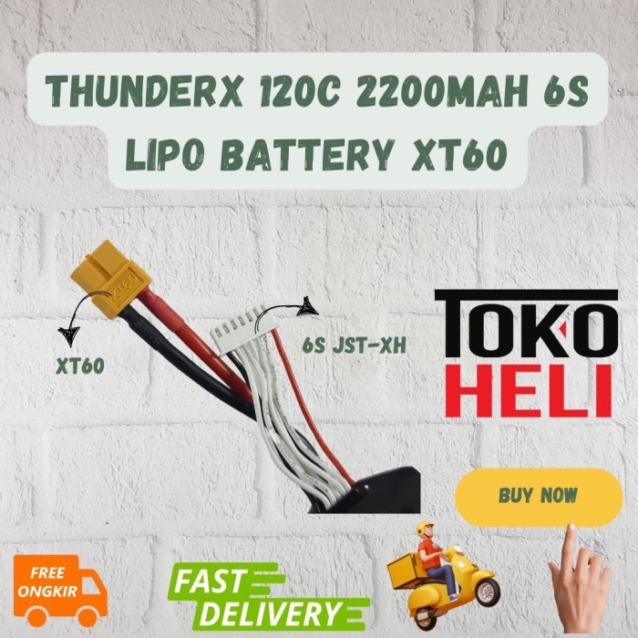 Thunderx 120C 2200Mah 22.2V 6S Lipo Battery Xt60