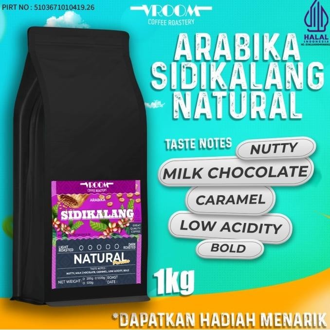 

Kopi Arabika Sidikalang Natural Sumatra Biji Kopi Matang Bubuk 1Kg