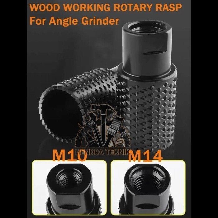 Kikir Kayu Grinda M10/M14 Alat Serut Kayu Silinder Penggosok Kayu Rasp Star