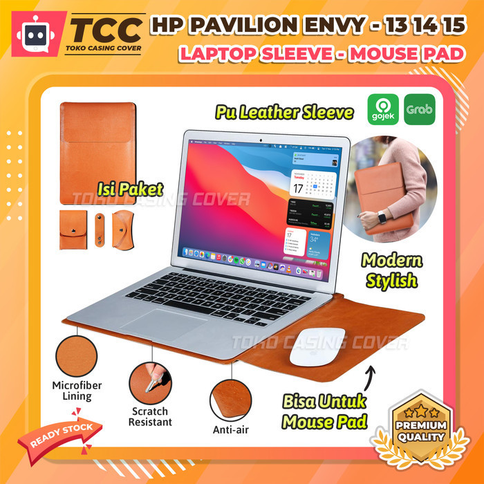 HP Pavilion Envy Spectre 13 14 15 Tas Laptop Sleeve Kulit Sarung Case