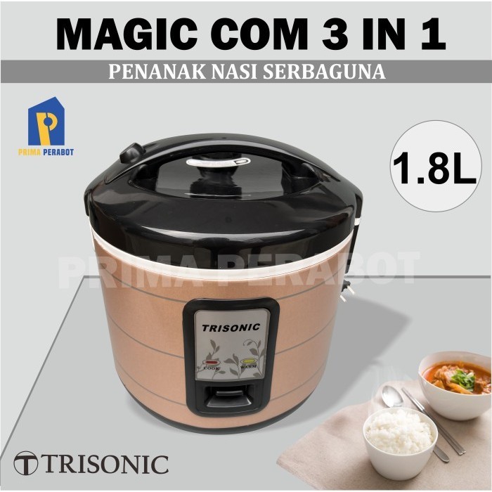 Magic Com Penanak Nasi Rice Cooker 1.8 L Trisonic