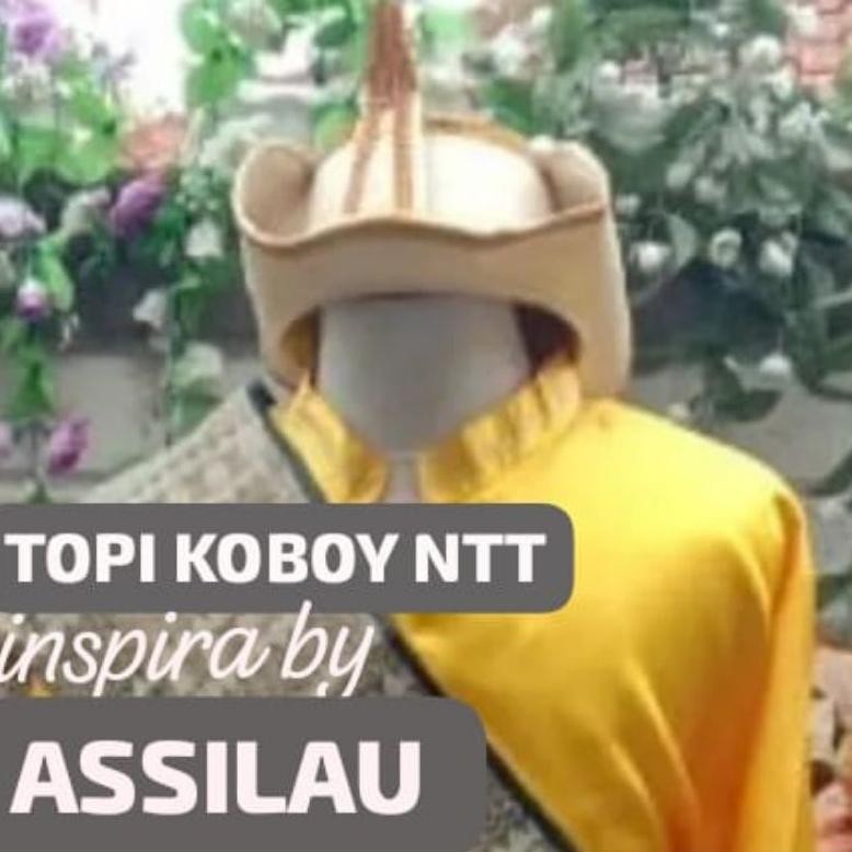 TERLARIS topi koboy NTT/topi khas adat NTT/topi custom adat NTT uk-12