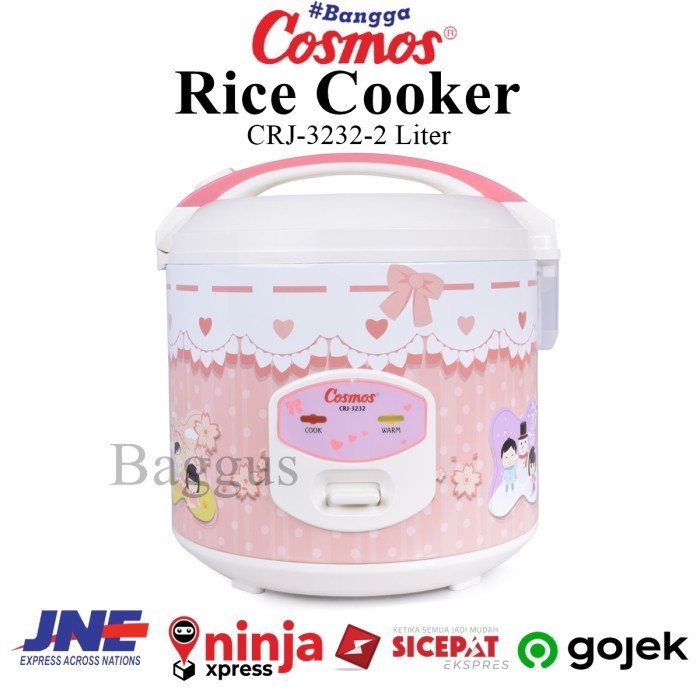 Cosmos Magic Com Pink 2Liter Crj 3232 / Rice Cooker / Mejikom Murah