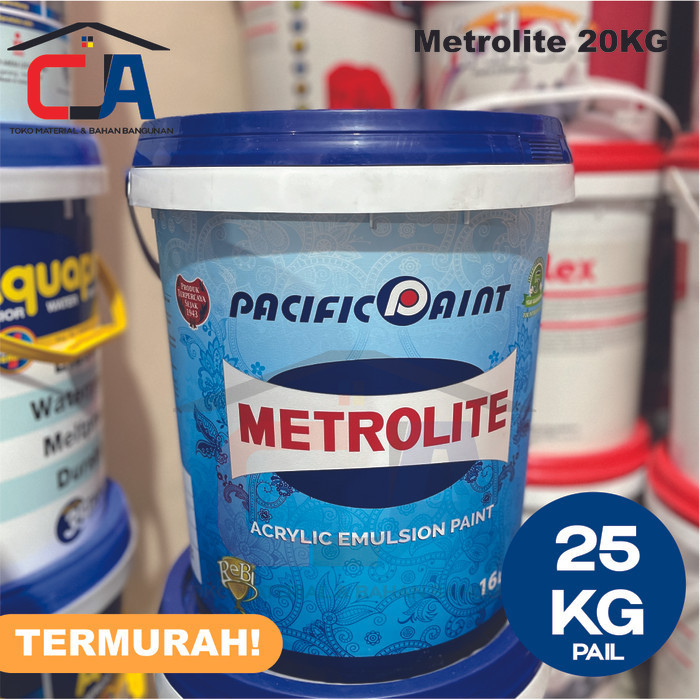 Limited Cat Tembok & Plafon Metrolite Putih 25 Kg