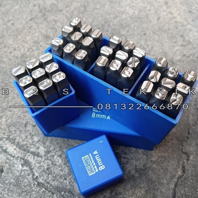 

Ready (Siap Kirim) Masus Set 8Mm Huruf Dan Angka Stamp Punch Set Germany