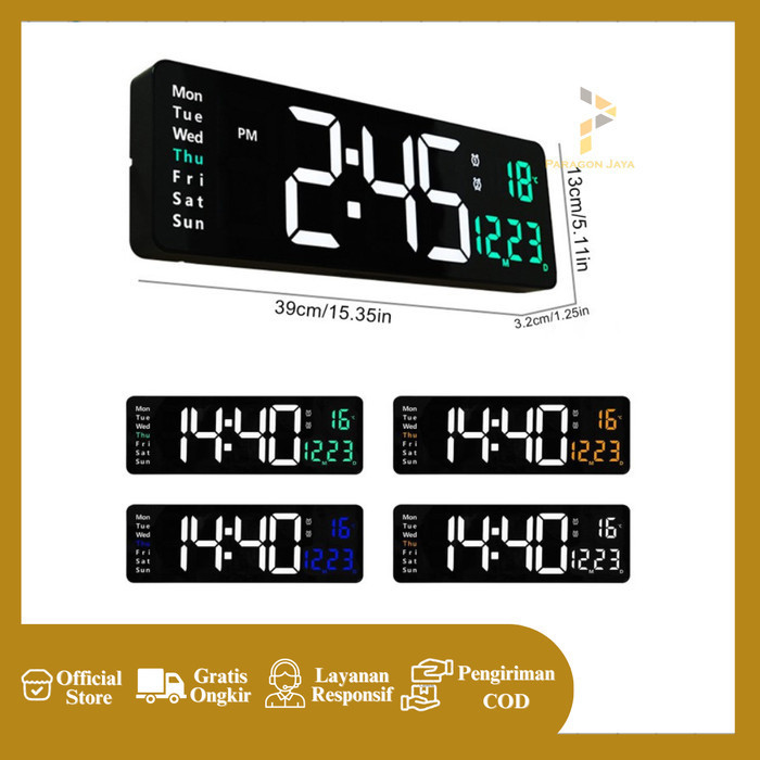 Jd-6629 Jam Dinding Digital Smart Alarm Led Digital Clock Modern