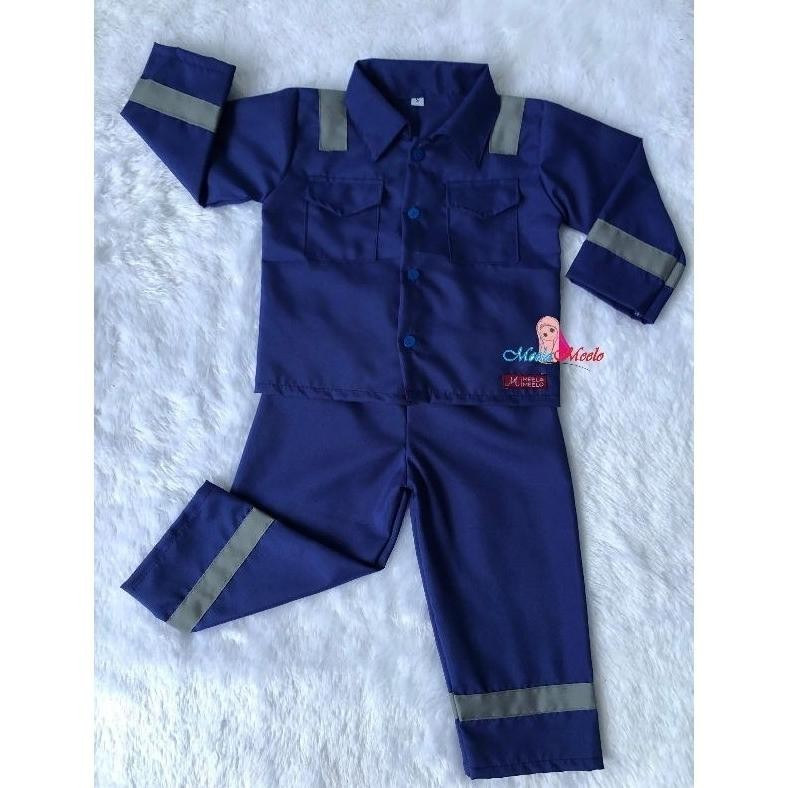 Baju Anak Kostum Wearpack Pln Kostum Photobooth Bayi Stelan Baju Pln Baju Safety Anak (6.6)