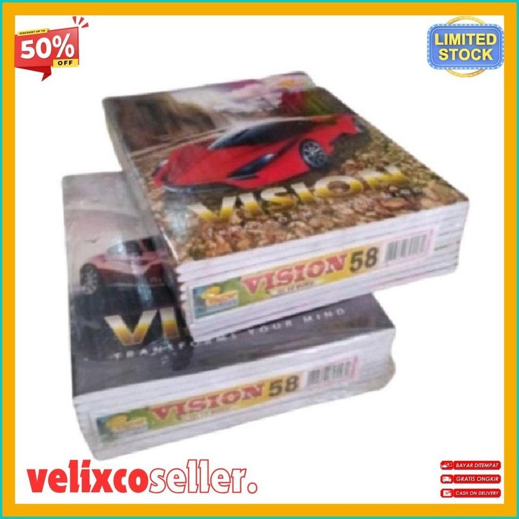 

Buku Tulis 58 Lembar (1 Pack Isi 10 Buku) (Order Sebelum Ketinggalan)