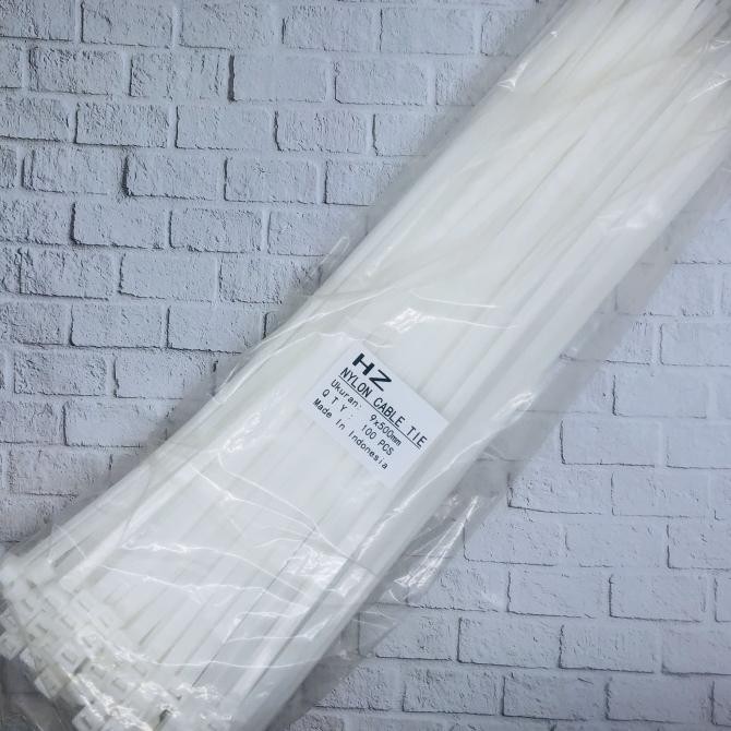 

TERMURAH - HZ Cable Ties/kable tis/kabel ties 9 x 50 mm Black and hitam &putih