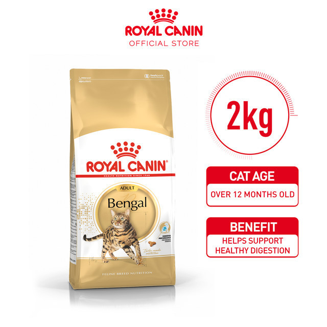 Royal Canin Bengal Adult (2kg) Dry Makanan Kucing Dewasa - Feline Breed Nutrition