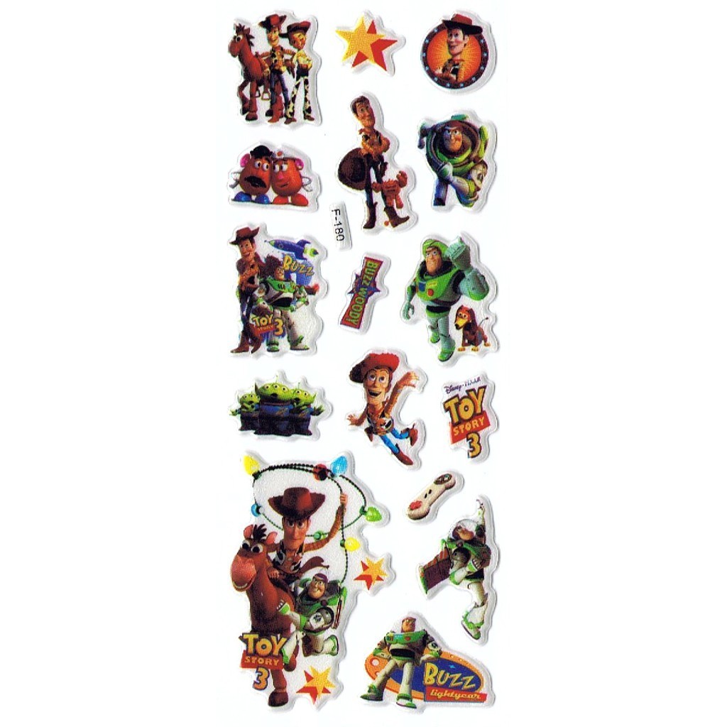 

SK427 Sticker Stiker Penghargaan Motivasi Anak Foam Emboss Toy Story