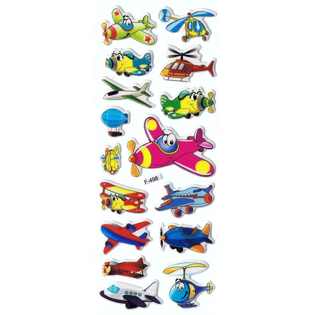 

SK488 Sticker Stiker Penghargaan Motivasi Anak Foam Emboss Transport Vehicle