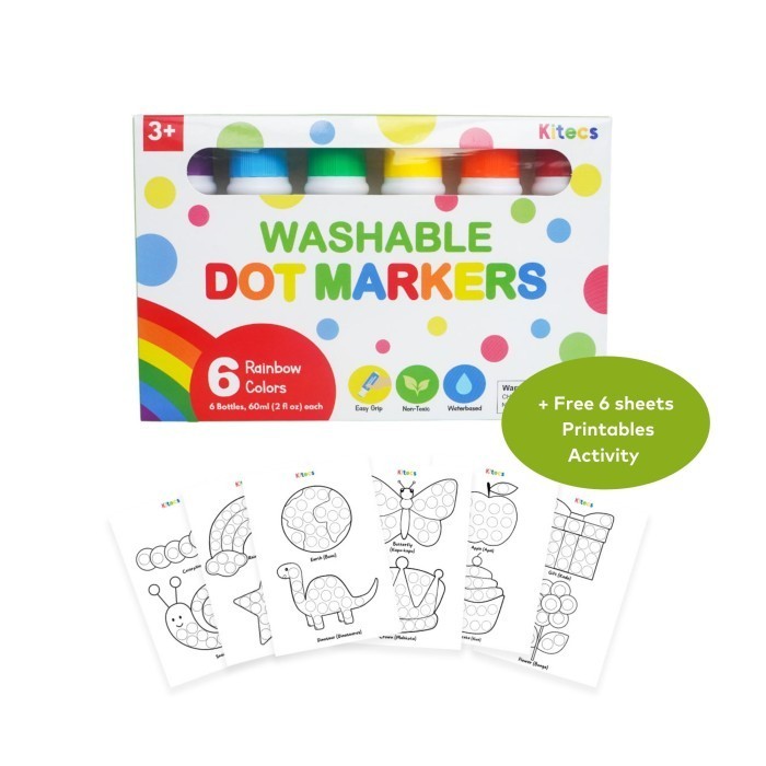 

Sarila Kitecs Dot Marker Washable Spidol Anak Bulat Coloring Painting Drawing