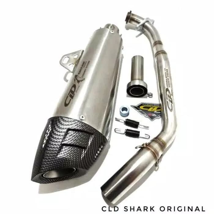 Knalpot Aerox - Nmax - Pcx 150 - Vario 150 New - Knalpot Cld Shark Ori