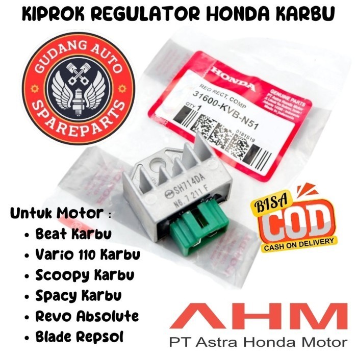 DISKON Original AHM Kiprok Regulator Honda Beat Vario Scoopy Karbu Blade Revo