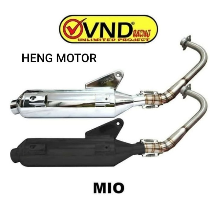 Ready Knalpot Tsukigi VND Mio Sporty/ Mio Smile/ Mio soul crome dan black