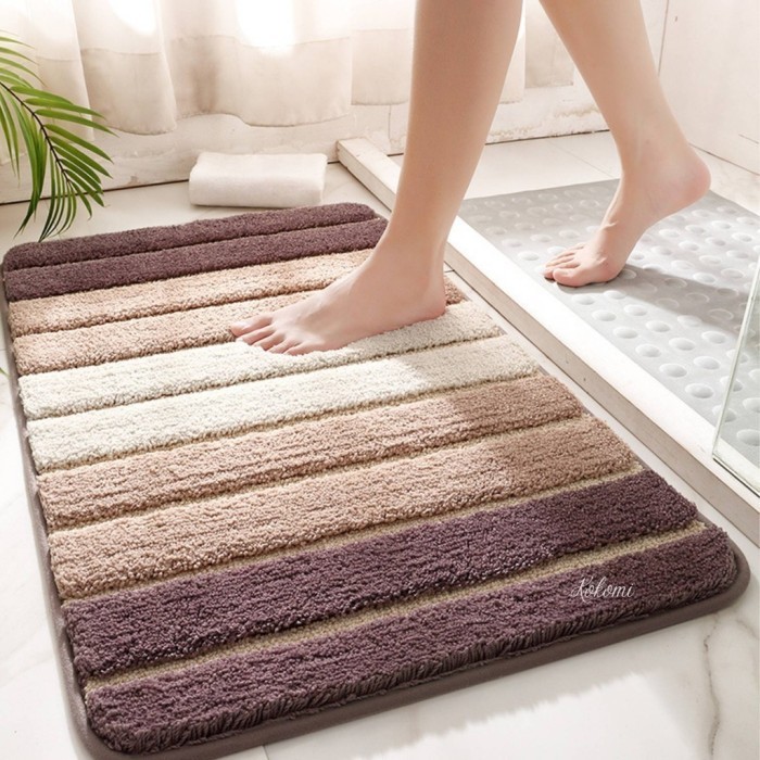 Kokomi Keset Premium Hideki 40X60Cm Bathmat Keset Kamar Mandi Anti Sli