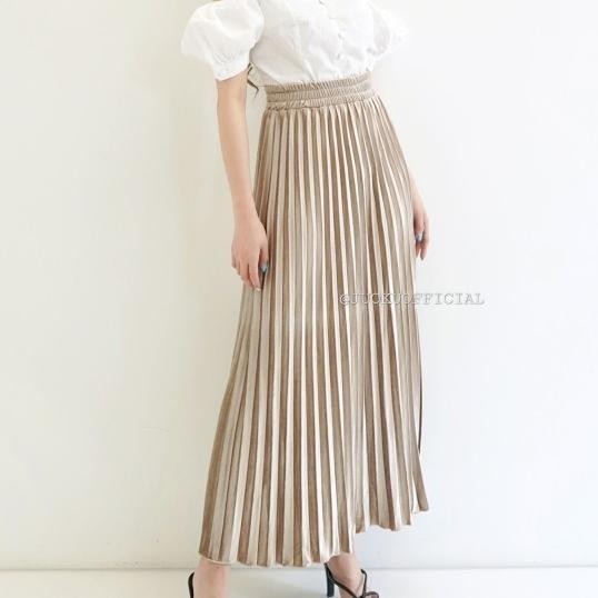 Rok Plisket Bludru / Rok Bludru / Rok Veet Bludru