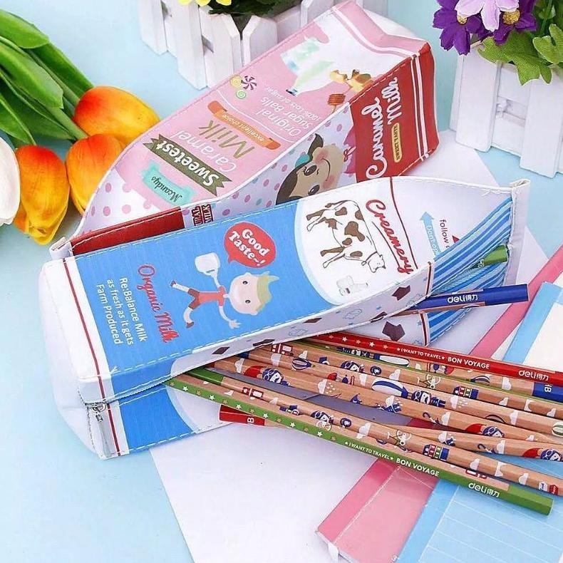 

12pc Tempat Pensil Kotak Susu