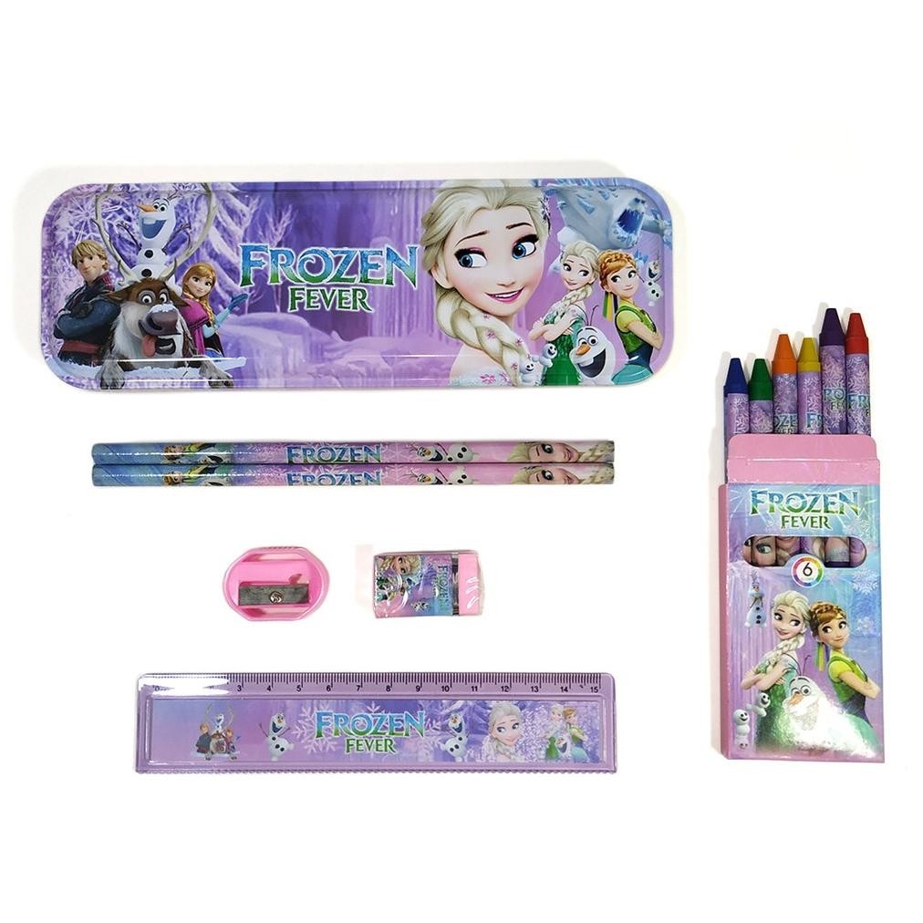 

Hot Sale Set Alat Tulis Karakter Frozen Mermaid Dinosaurus Binatang Alat Tulis Anak Sekolah Sale