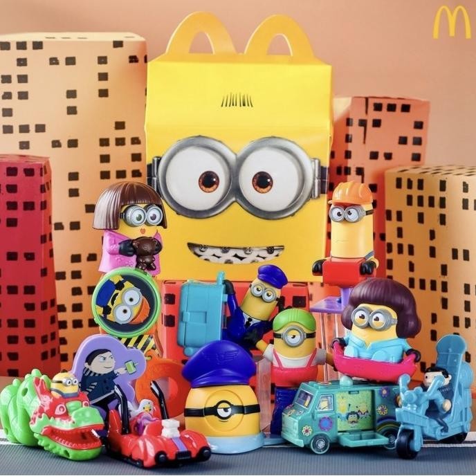 Mainan McD happy meal toys set minions 2 rise of gru minion baru segel GS