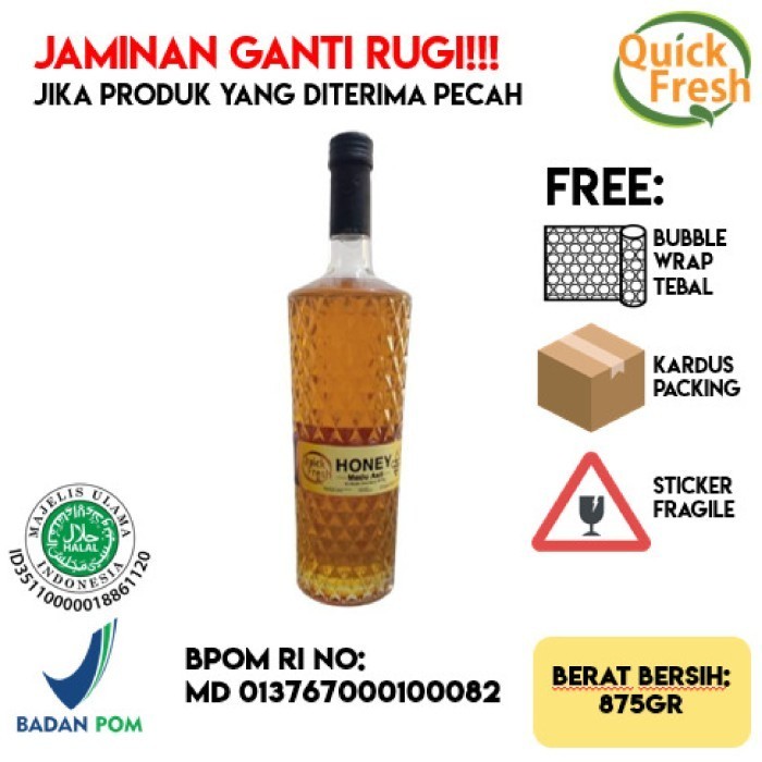

Quick Fresh Honey Bottle Diamond 875gr (Botol)