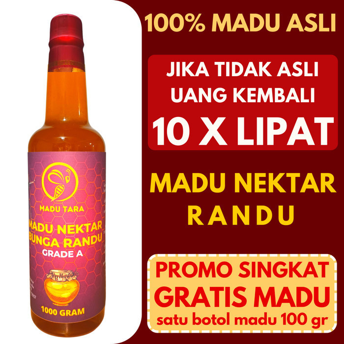 

MADU NEKTAR BUNGA RANDU 100%ASLI MENTAH MURNI RAW PURE HONEY MADU TARA