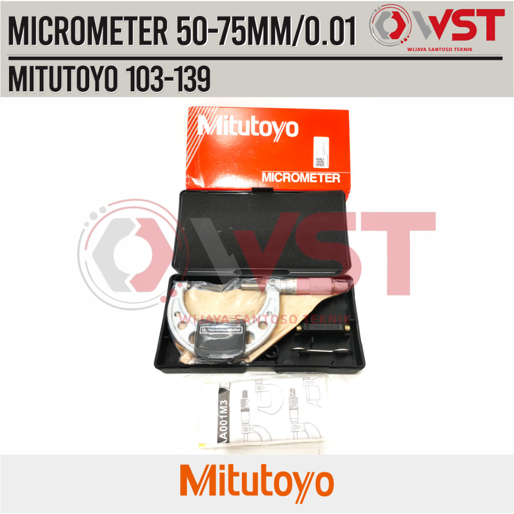 

Mitutoyo OD Micrometer 50-75/0,01mm (103-139)