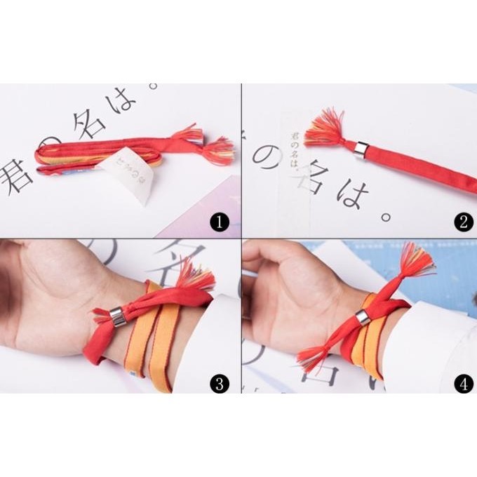 Gelang Mitsuha Gelang Taki Ikat Rambut Anyam Kimi No Nawa P19A