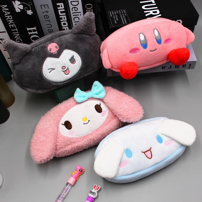 

Of14 KENSHO Kotak Pensil Fluffy Karakter Lucu / Pouch / Tempat Pensil / Pencil Case Melody Kuromi Cinnamoroll Berkualitas