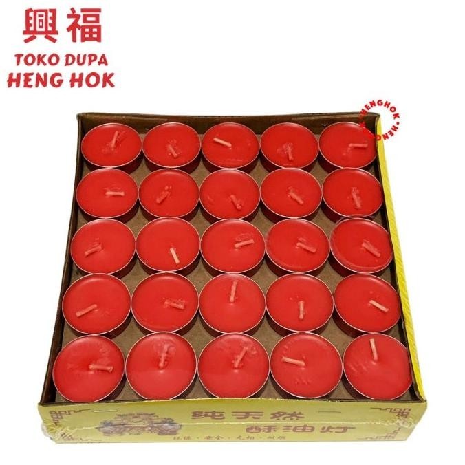 

LILIN AROMATERAPI TEA LIGHT CANDLE 3 JAM MERAH