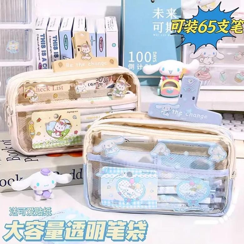 

ii-99 CODTempat Pensil Cinnamoroll Baru Sanrio Anime My Melody Kuromi Penyimpanan Alat Tulis Siswa Perlengkapan Sekolah Ins Kawaii Hadiah Lucu Viral