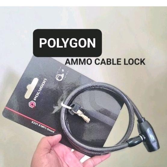 hj-43 gembok cycliste sepeda security lock ammo polygon . kunci gembok pengaman spiral sepeda seling