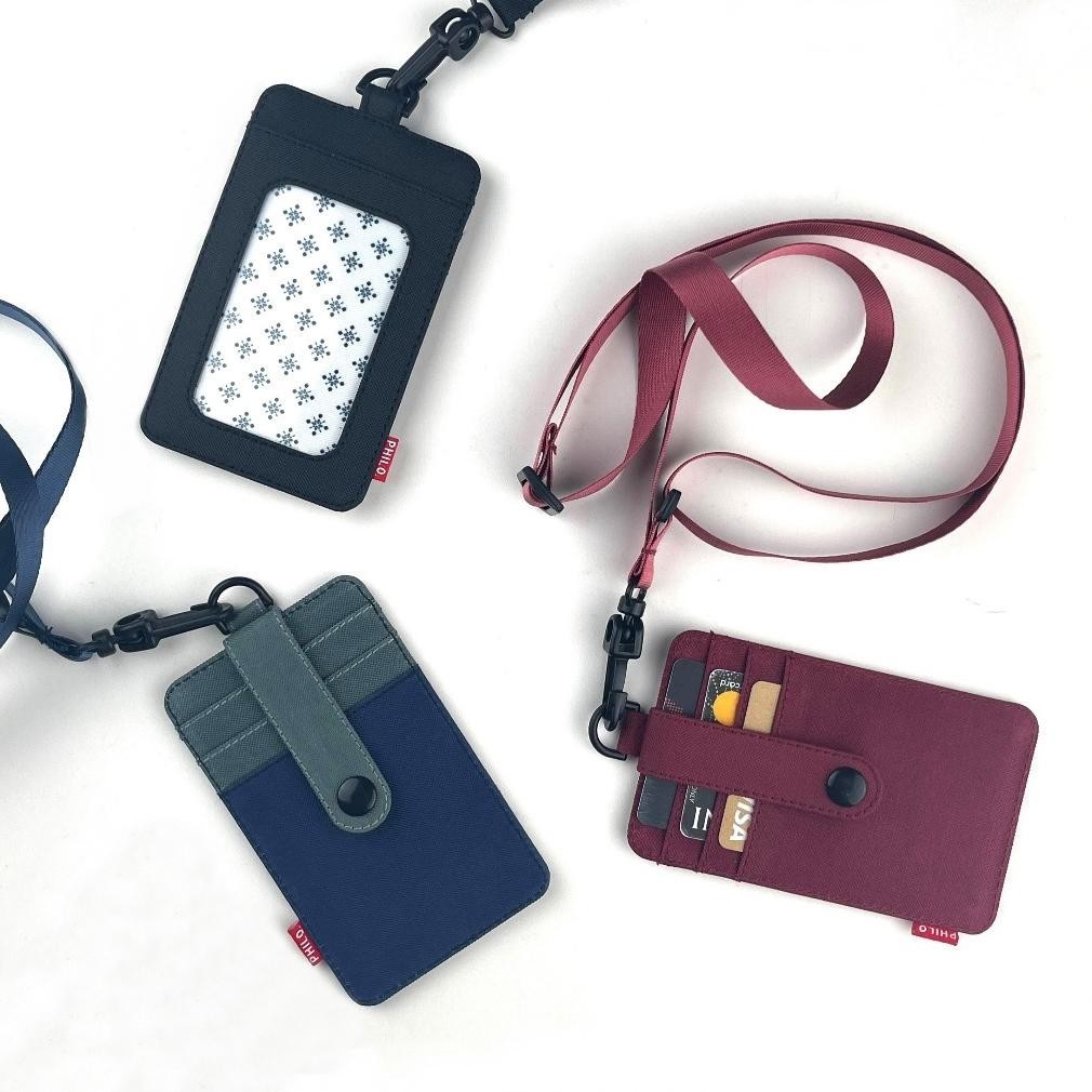 

Cuci Gudang ID card holder dompet gantung name tag kartu lanyard kain polos philo Terlaris