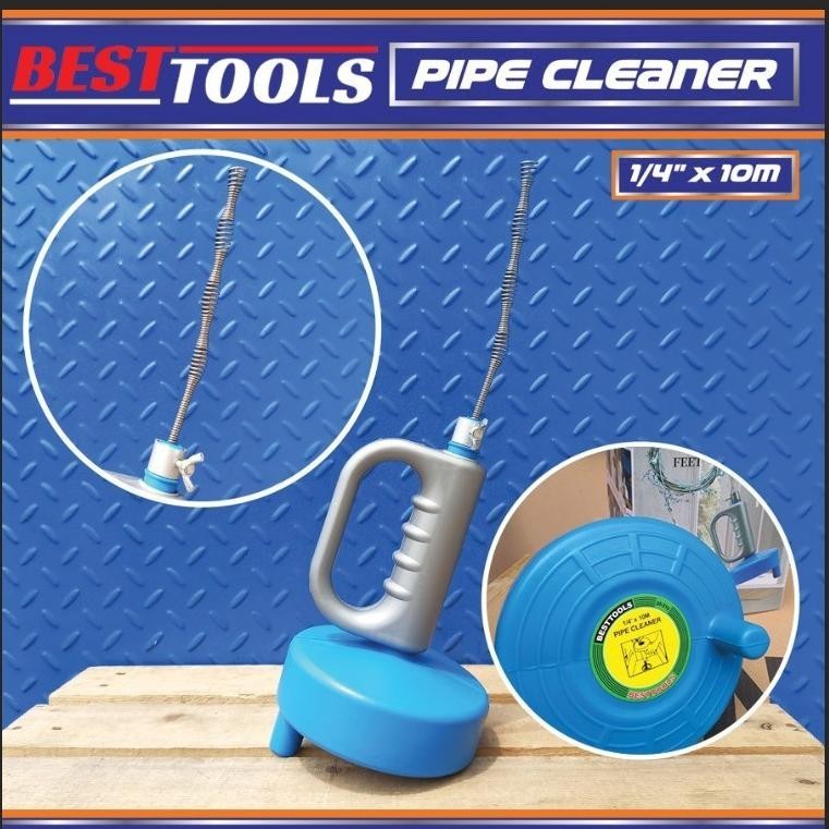 kawat pembersih pipa mampet 10 meter Pipe cleaner 10m atasi saluran buntu mt pipe cleaner manual